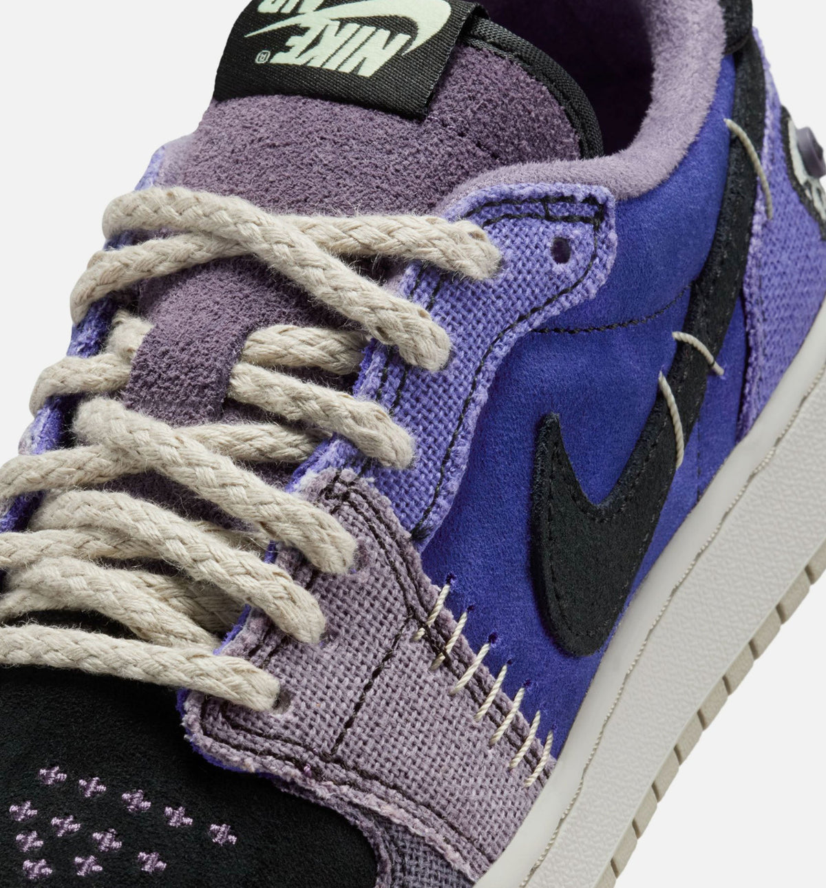 Air Jordan 1 Low OG Regency Purple Grade School Shoes | Regency Purple / Vapor Green / Black / Dark Raisin / Daybreak / Light Silver