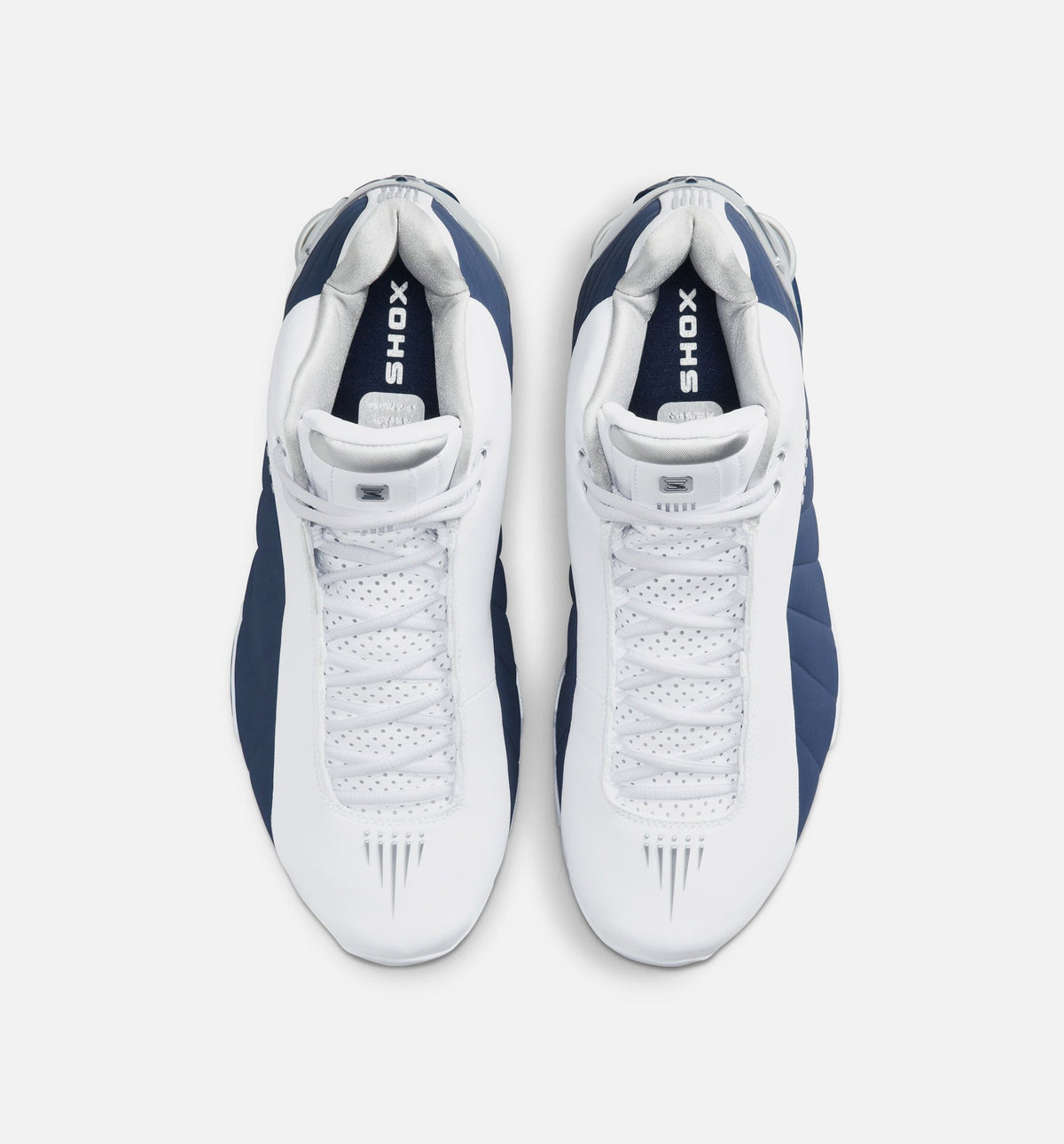 Shox BB4 Olympic Men's Lifestyle Shoes | White / Midnight Navy / Metallic Silver