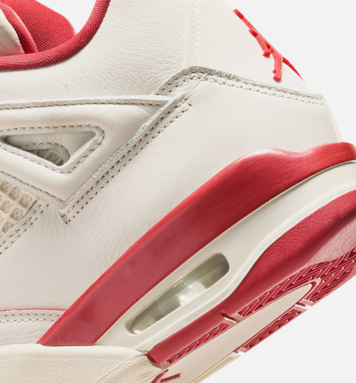 Air Jordan 4 Retro 'Valentine's Day' Women's Lifestyle Shoes | Pale Ivory / Sierra Red / Tough Red