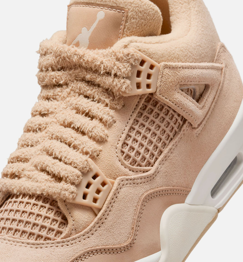 Air Jordan 4 Retro 'Cozy Girl' Women's Lifestyle Shoes | Hemp / Light Orewood Brown