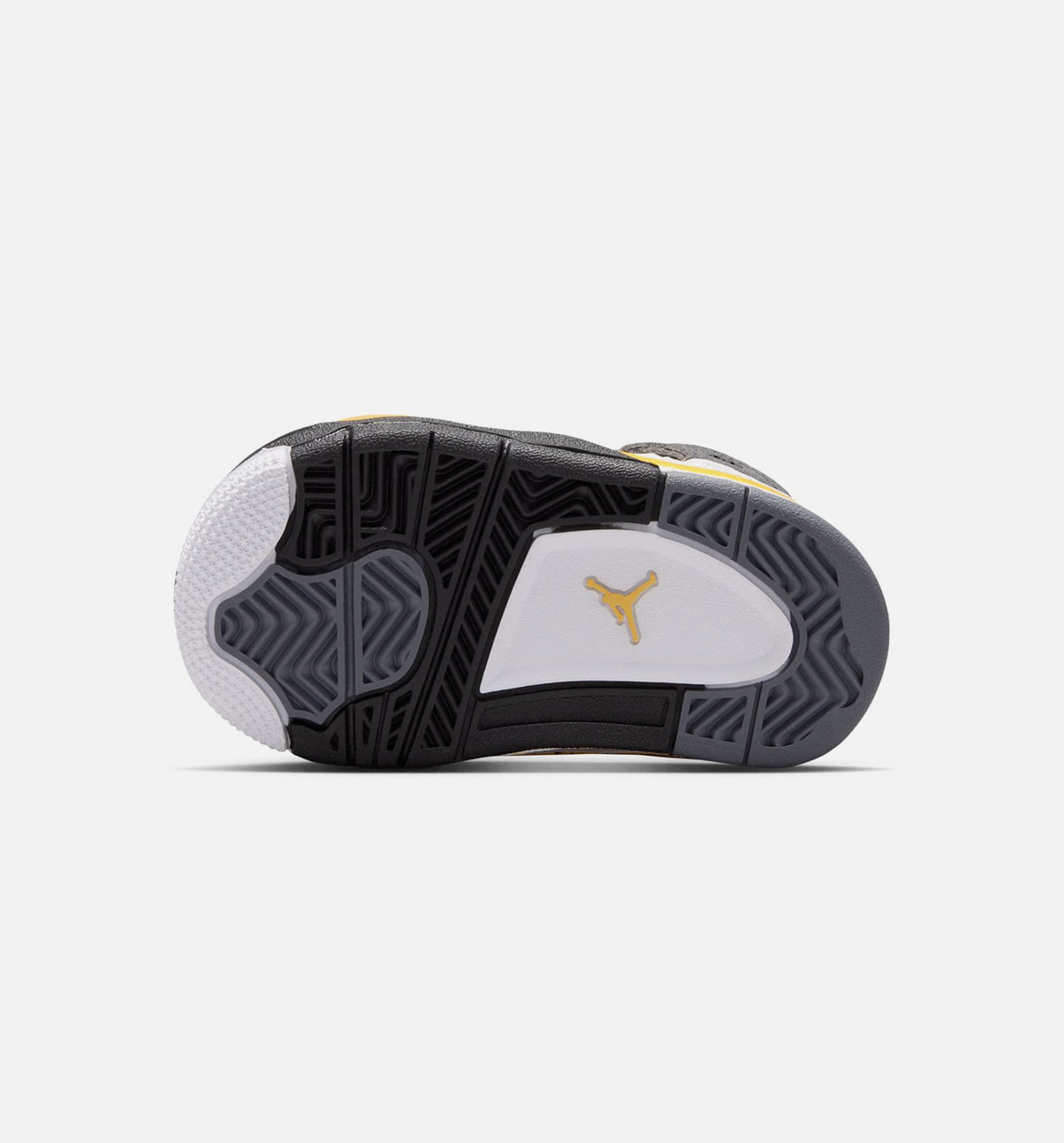 Air Jordan 4 Retro 'Rare Air' Infant Toddler Lifestyle Shoes | White / Dark Blue Grey / Black / Tour Yellow
