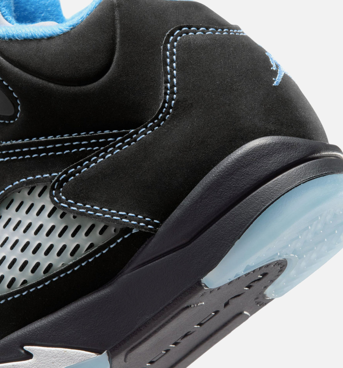 Air Jordan 5 Retro Black Carolina Preschool Lifestyle Shoes | Black / University Blue / White