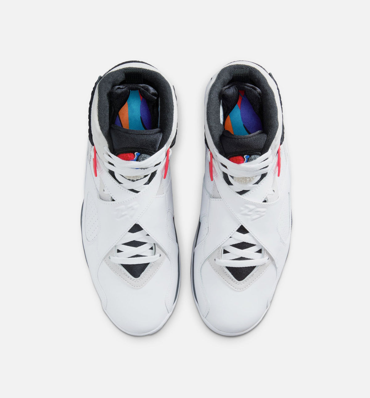 Air Jordan 8 Retro White and True Red Men's Lifestyle Shoes | White / Black / True Red