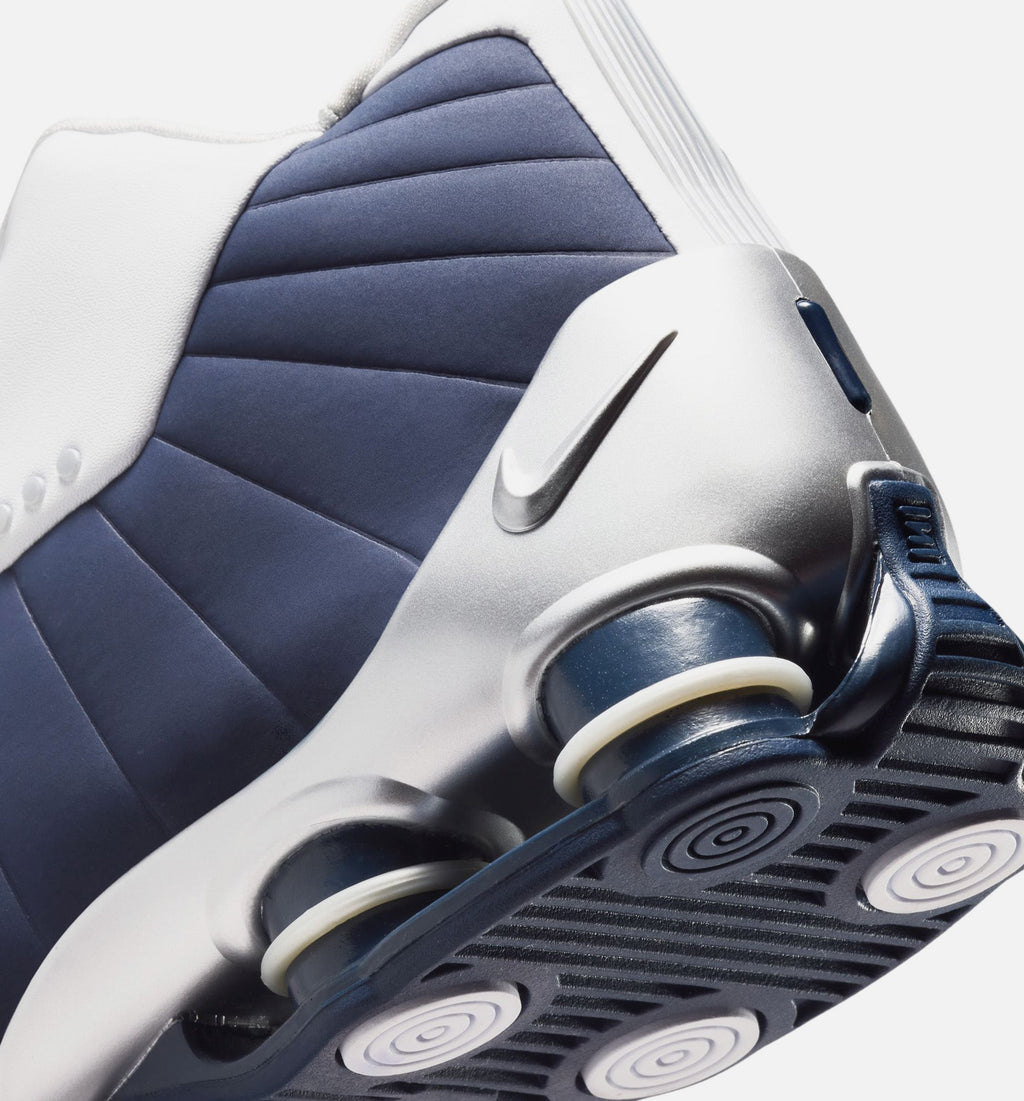 Shox BB4 Olympic Men's Lifestyle Shoes | White / Midnight Navy / Metallic Silver