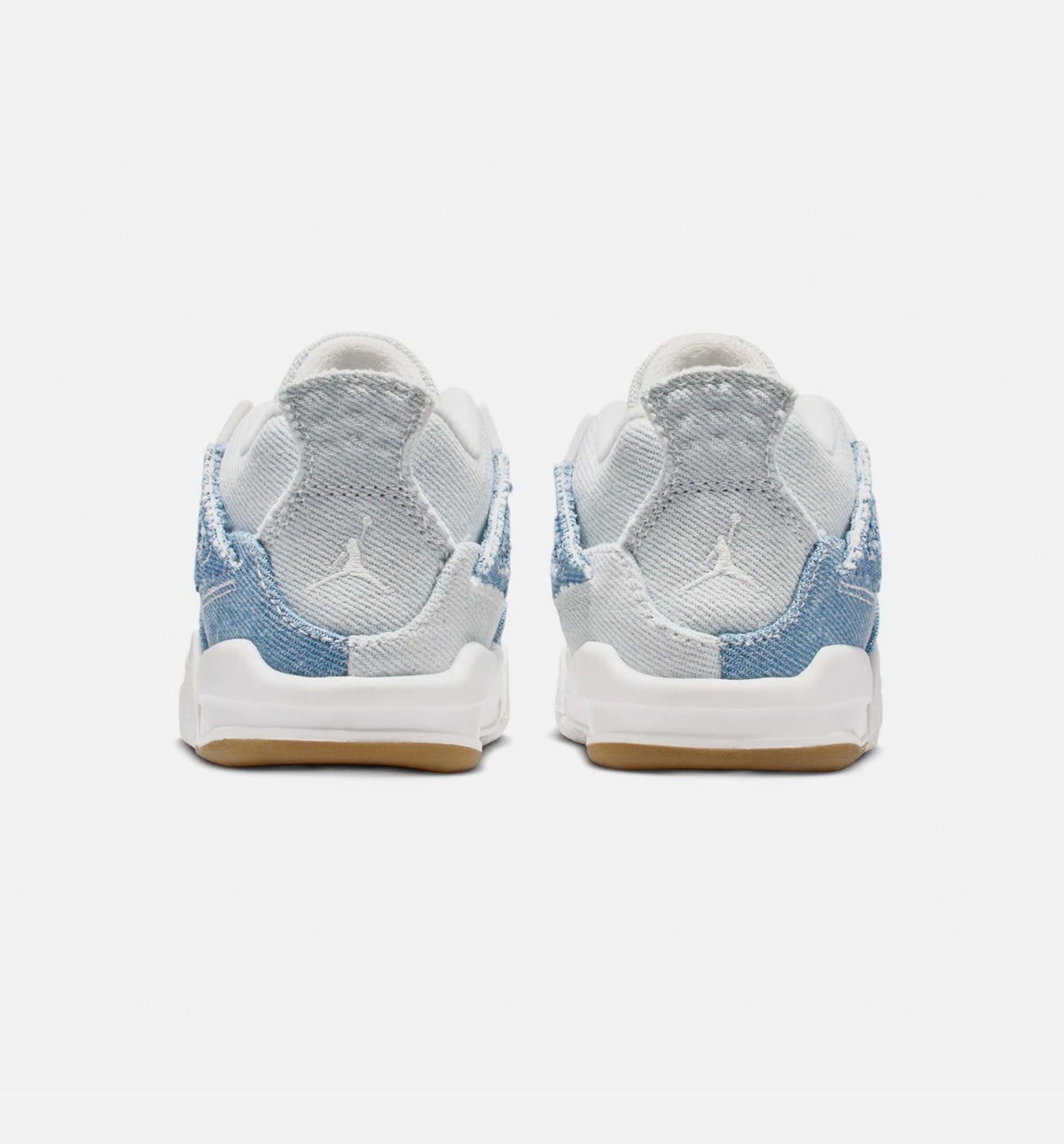 Air Jordan 4 Retro 'Worn Blue' Infant Toddler Lifestyle Shoes | Sail / Worn Blue / Metallic Gold