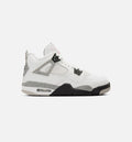 Air Jordan 4 Retro 'White Cement' Grade School Lifestyle Shoes | Summit White / Fire Red / Cement Grey / Black