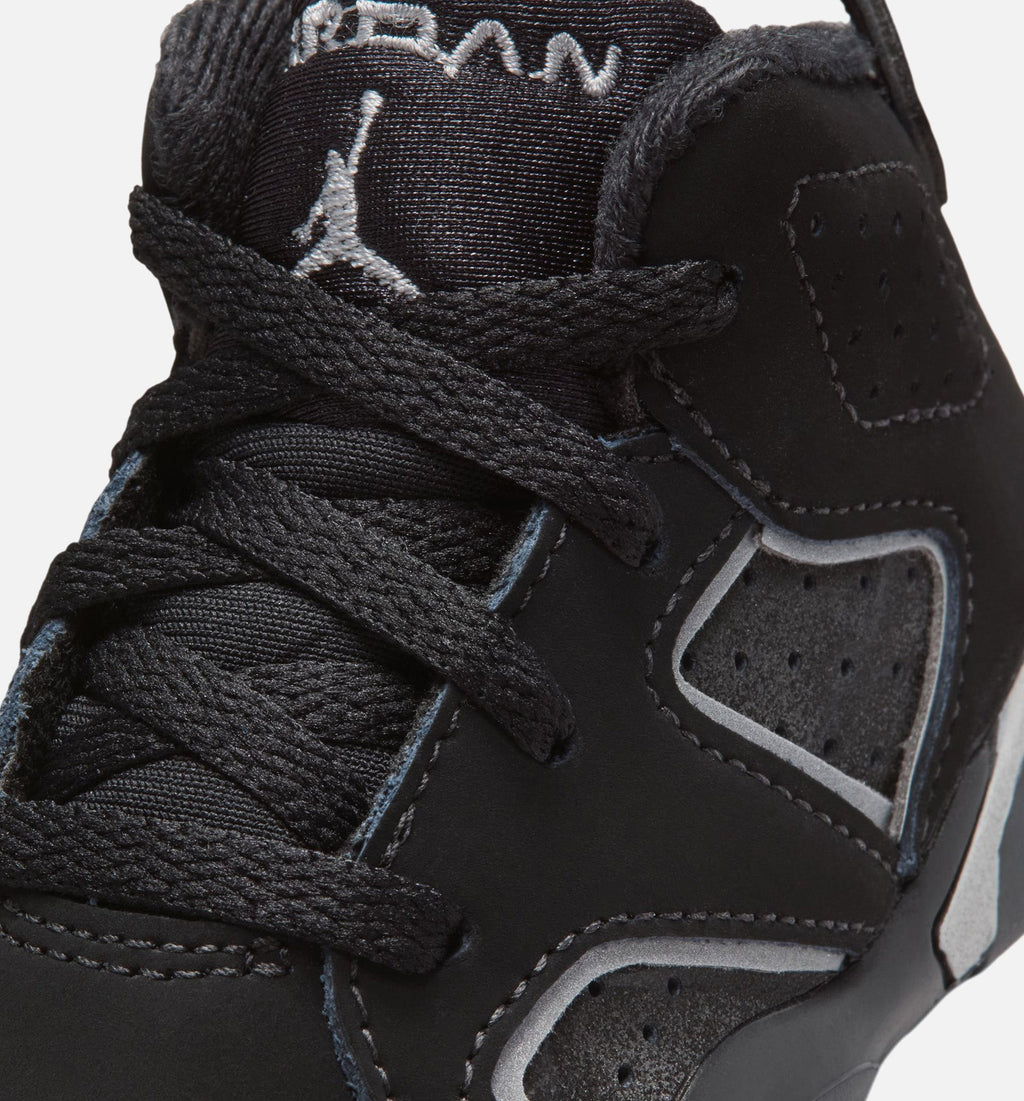 Air Jordan 6 Cap & Gown Infant Toddler Lifestyle Shoes | Black / Reflective Silver