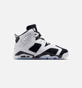 Air Jordan 6 Retro Black and White Grade School Lifestyle Shoes | Black / White