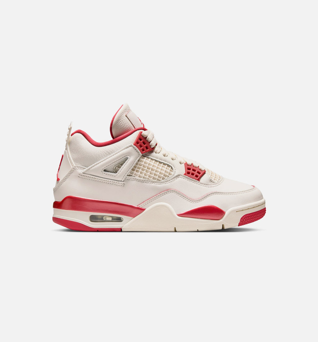 Air Jordan 4 Retro 'Valentine's Day' Women's Lifestyle Shoes | Pale Ivory / Sierra Red / Tough Red