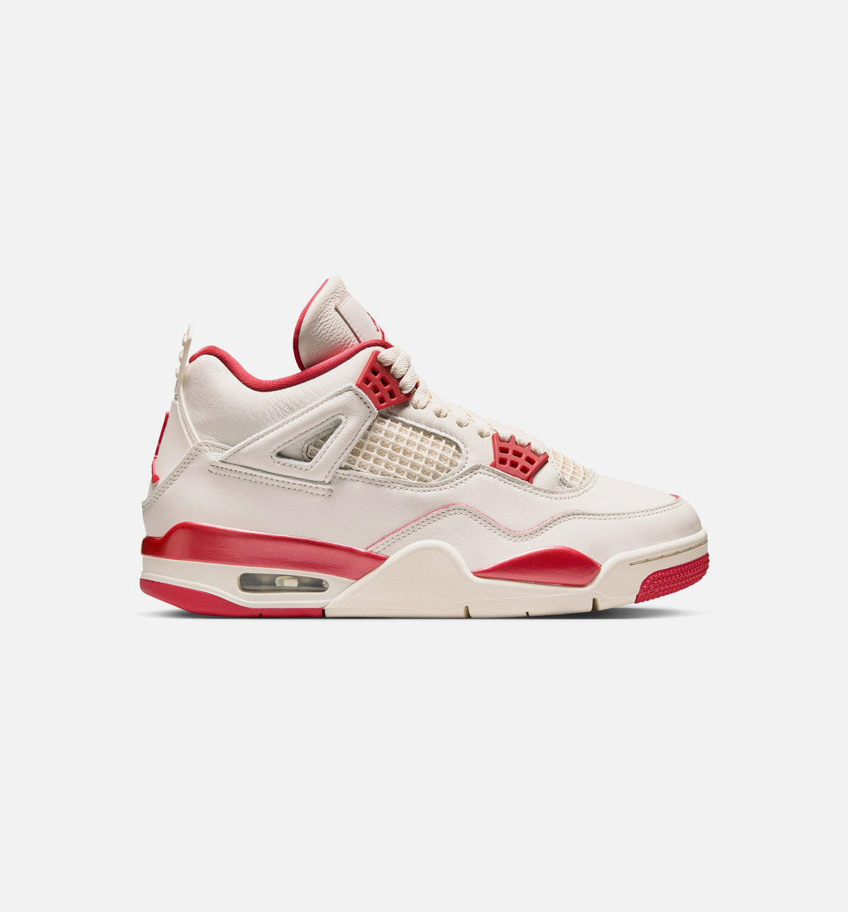 Air Jordan 4 Retro 'Valentine's Day' Women's Lifestyle Shoes | Pale Ivory / Sierra Red / Tough Red