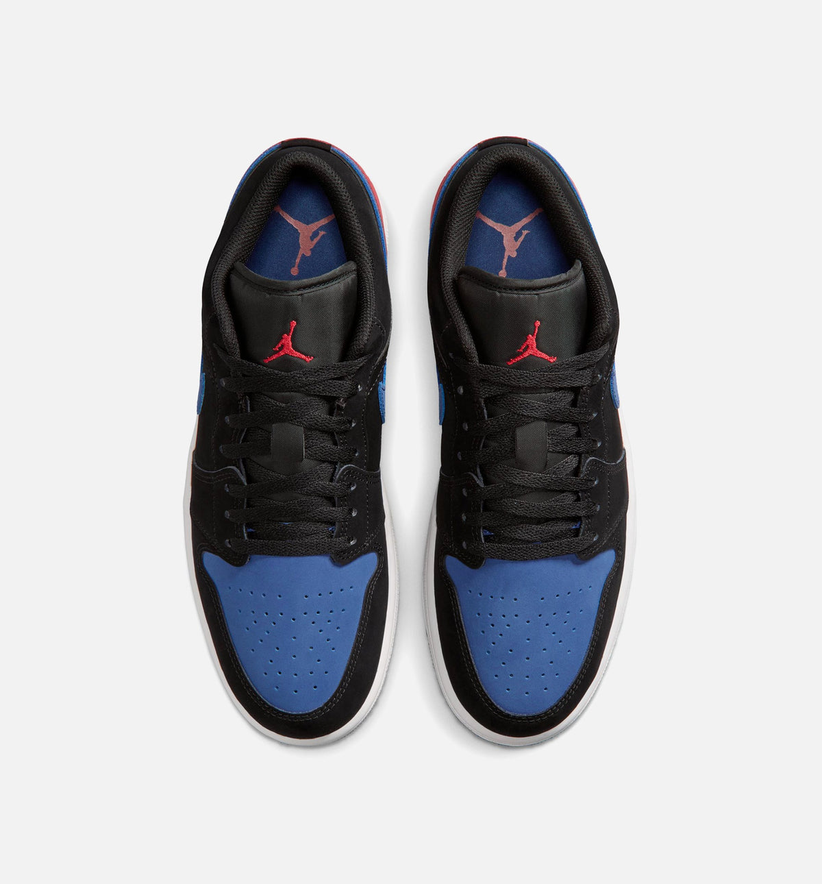 Air Jordan 1 Low Men's Lifestyle Shoes | Black / Summit White / True Blue / Varsity Red