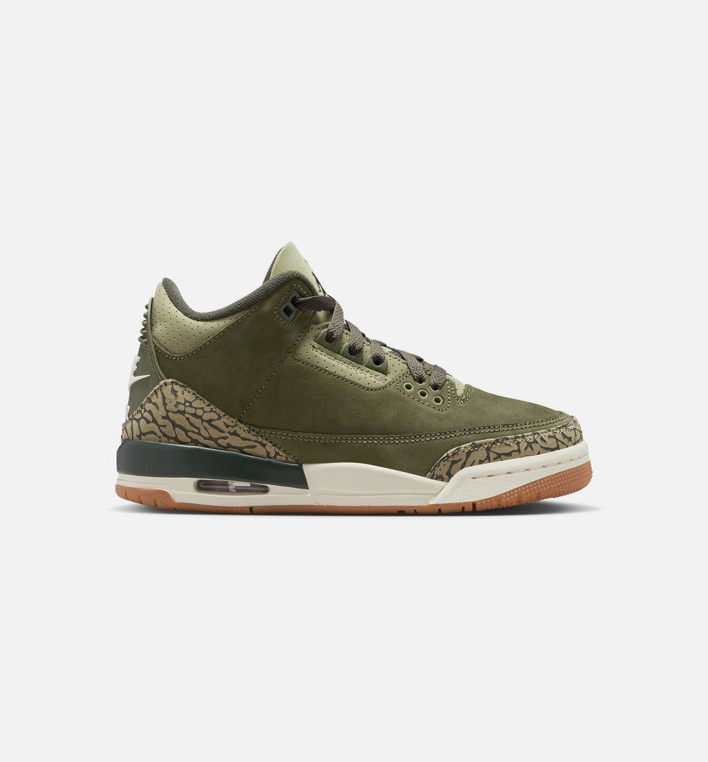 Air Jordan 3 Retro Grade School Lifestyle Shoes | Medium Olive