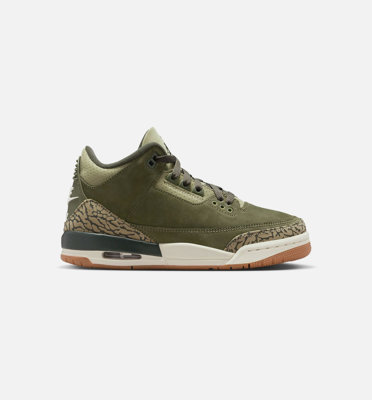 Air Jordan 3 Retro Grade School Lifestyle Shoes | Medium Olive