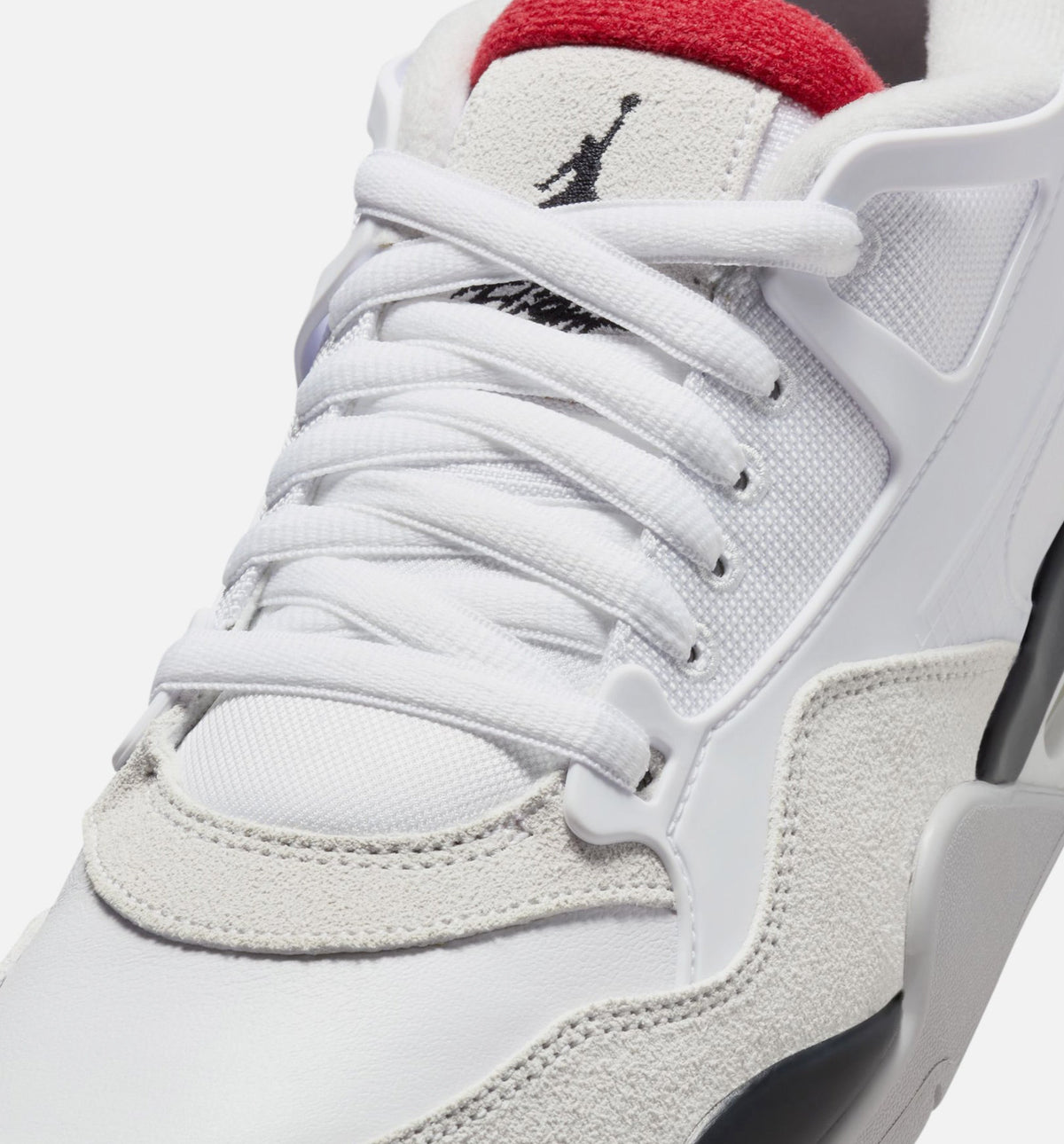 Air Jordan 4 RM Men's Lifestyle Shoes | White / Black / Neutral Grey / Varsity Red