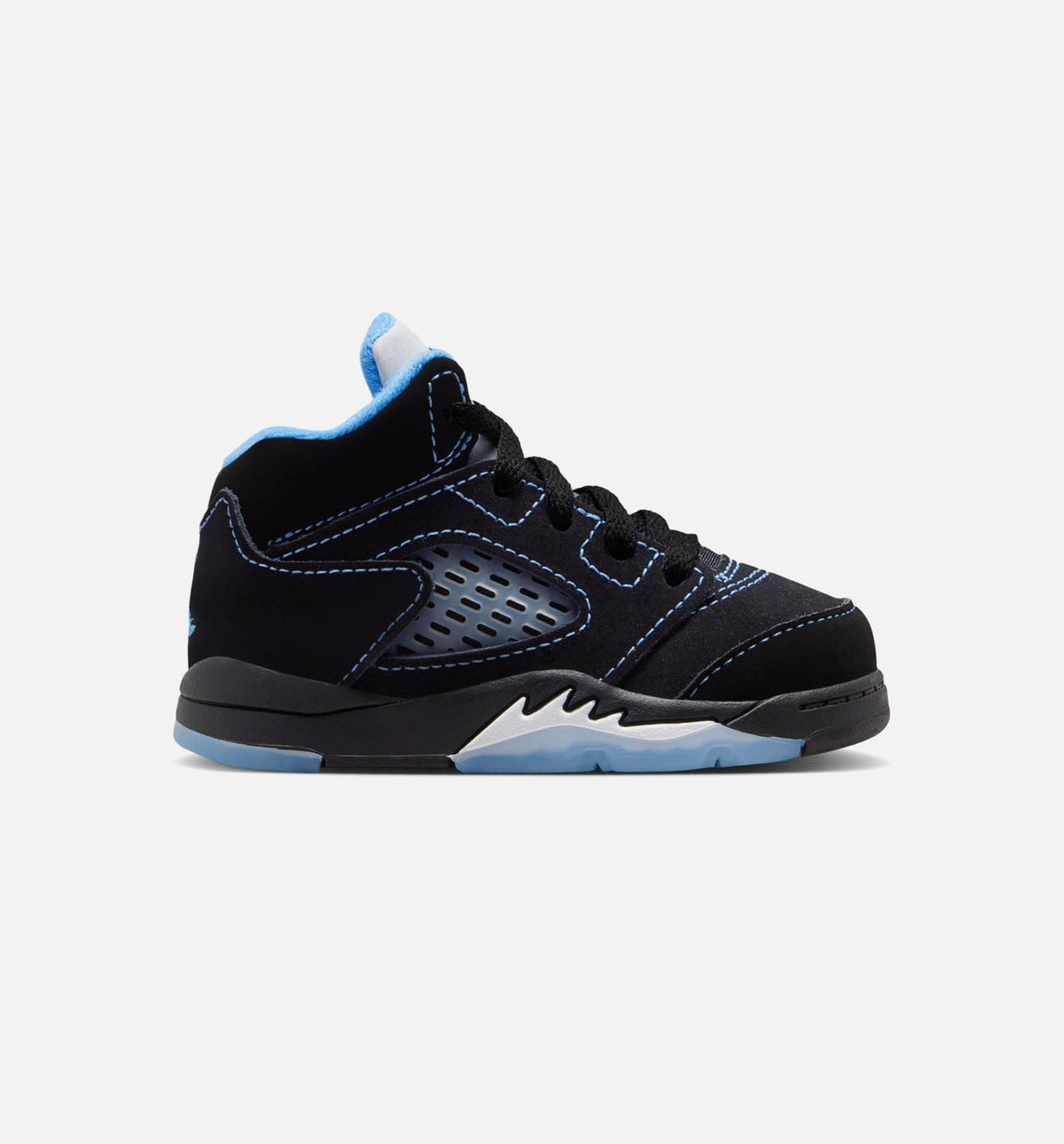 Air Jordan 5 Retro Black Carolina Infant Toddler Lifestyle Shoes | Black / University Blue / White