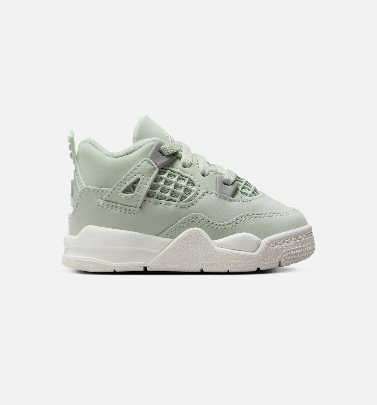 Air Jordan 4 Retro 'Abundance' Infant Toddler Lifestyle Shoes | Seafoam / Sail / Metallic Silver