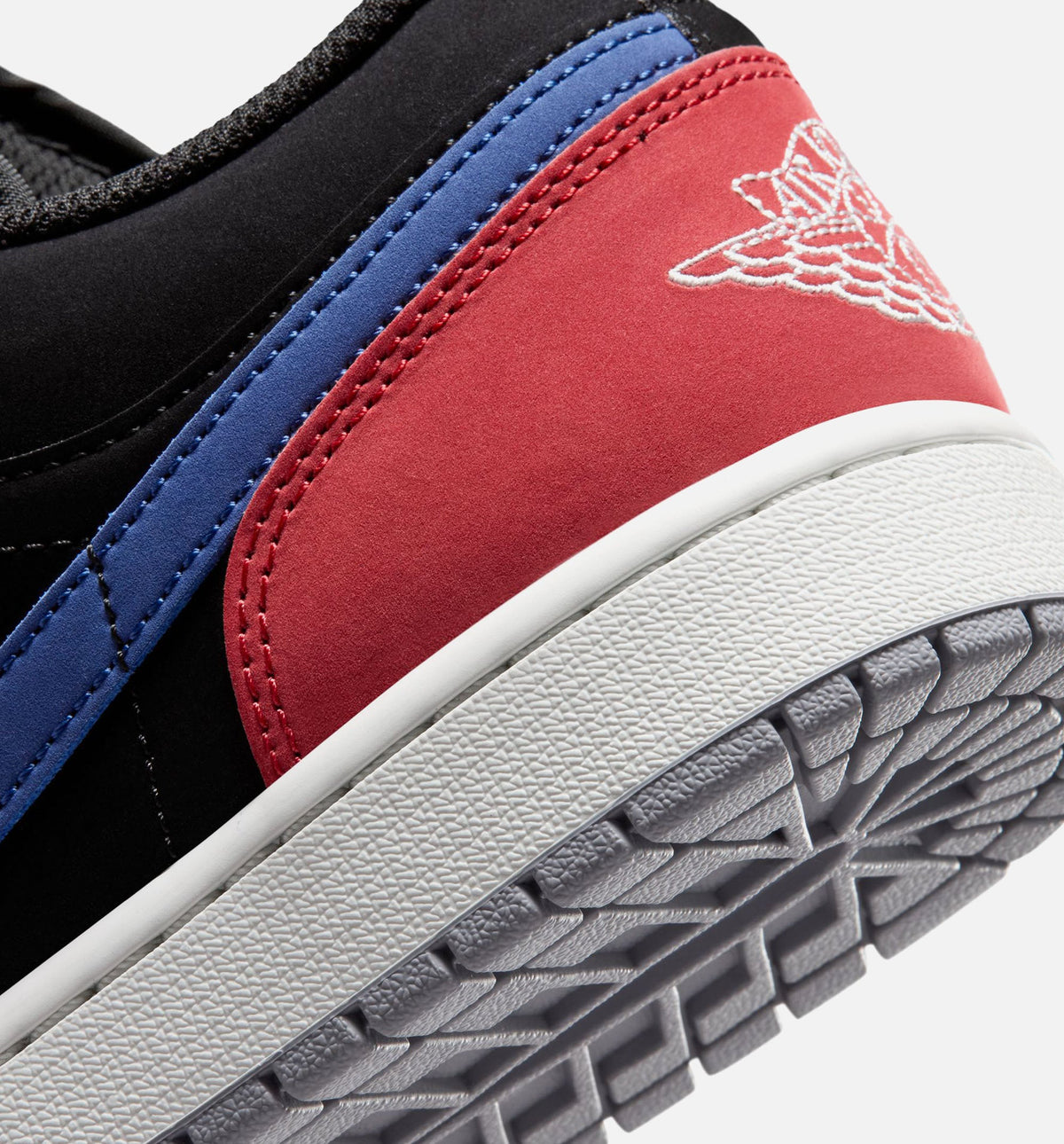 Air Jordan 1 Low Men's Lifestyle Shoes | Black / Summit White / True Blue / Varsity Red