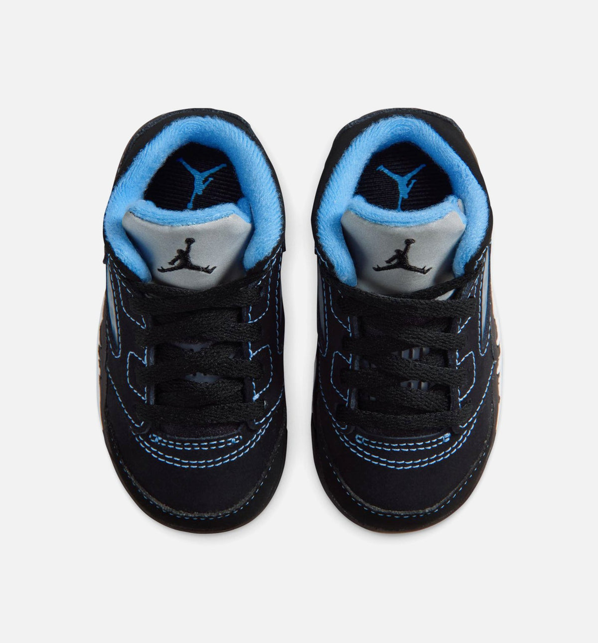 Air Jordan 5 Retro Black Carolina Infant Toddler Lifestyle Shoes | Black / University Blue / White