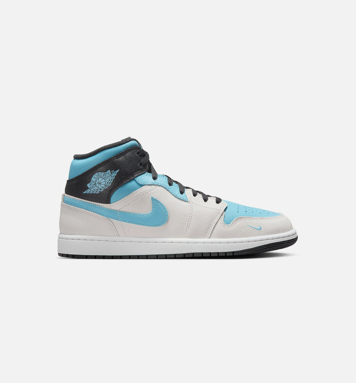 Air Jordan 1 Mid SE Men's Lifestyle Shoes | Summit White / Blue Chill / Black