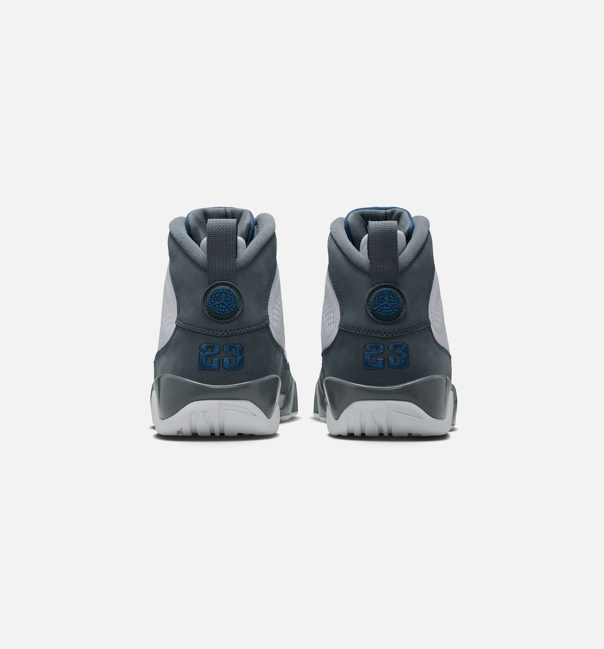 Air Jordan 9 Retro Flint Grey and French Blue Men's Lifestyle Shoes | White / French Blue / Flint Grey