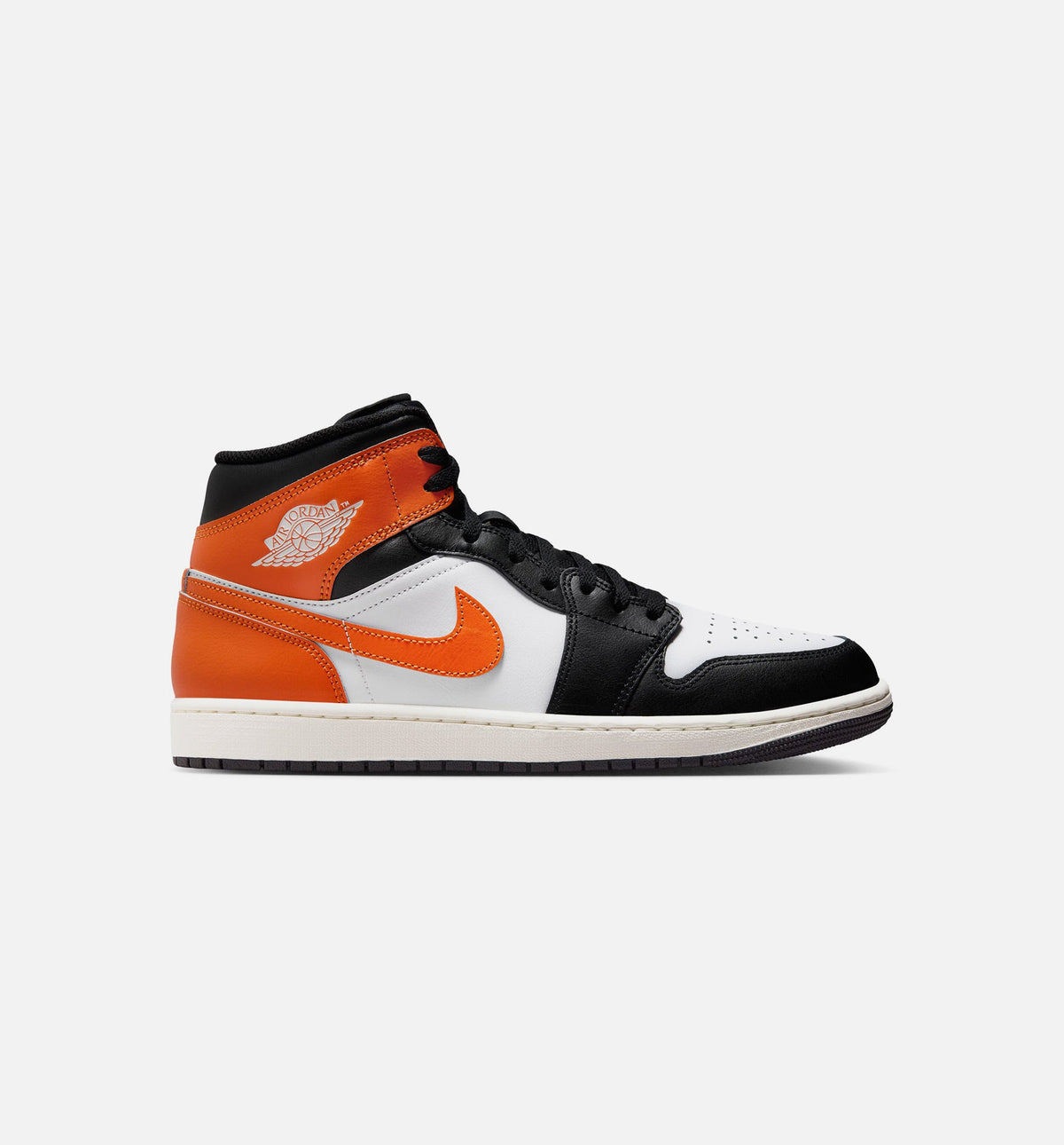 Air Jordan 1 Mid Men's Lifestyle Shoes | Starfish / White / Sail / Black