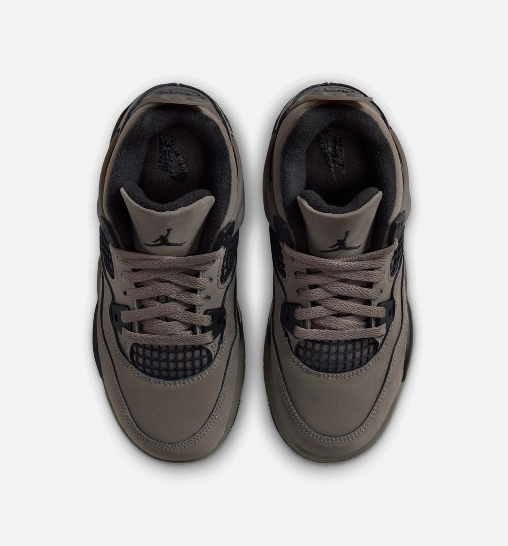 Air Jordan 4 Retro Preschool Lifestyle Shoes | Cave Stone / Black / Moon Particle