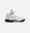 Air Jordan 5 Retro Medium Soft Pink Men's Lifestyle Shoes | White / Medium Soft Pink / Black