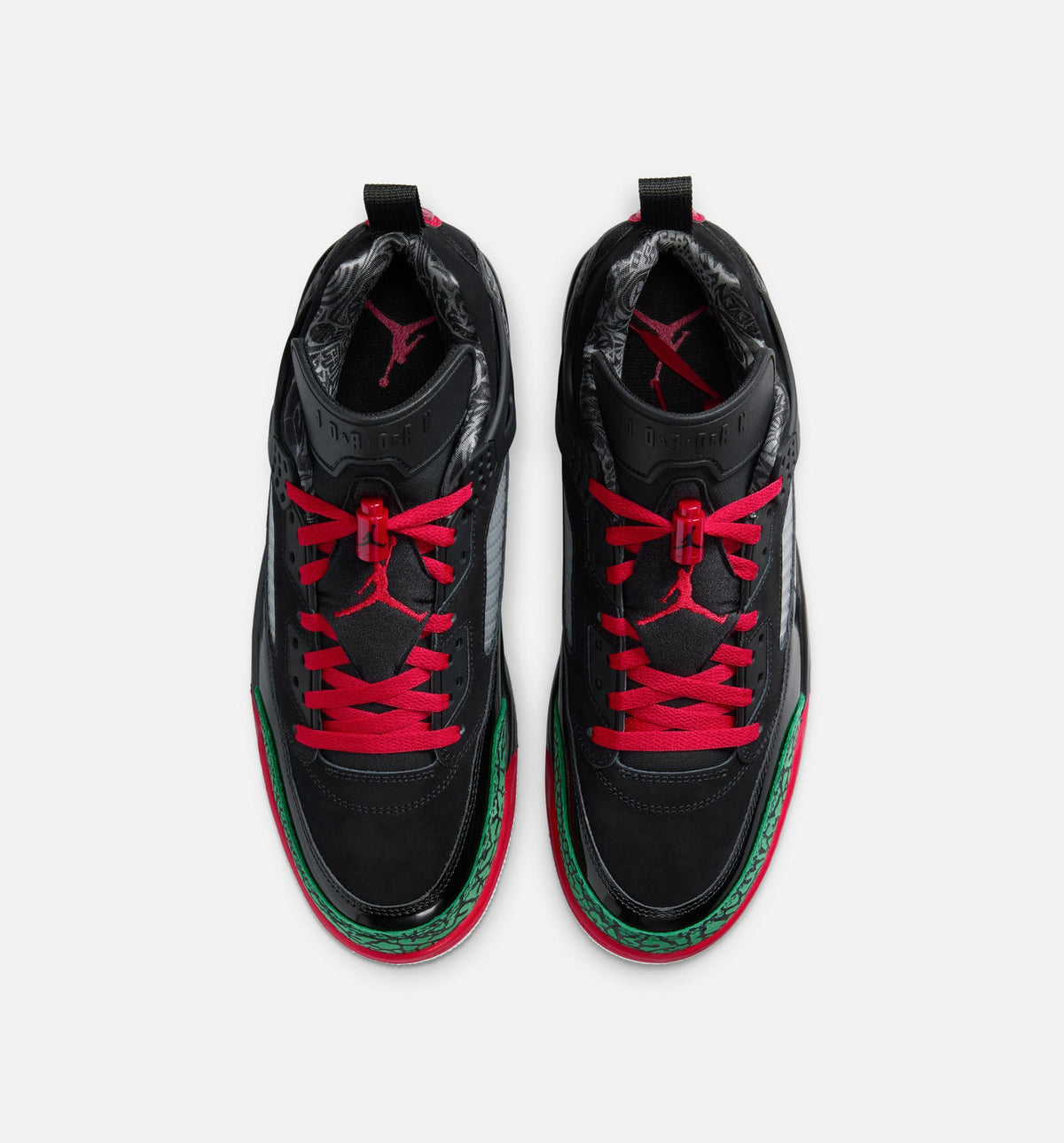 Spizike Low Men's Lifestyle Shoes | Black / Classic Green / White / Varsity Red