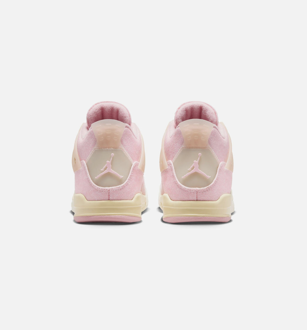 Air Jordan 4 Retro 'Pink Pearl and Iced Carmine' Preschool Lifestyle Shoes | Pearl Pink / Iced Carmine / Coconut Milk