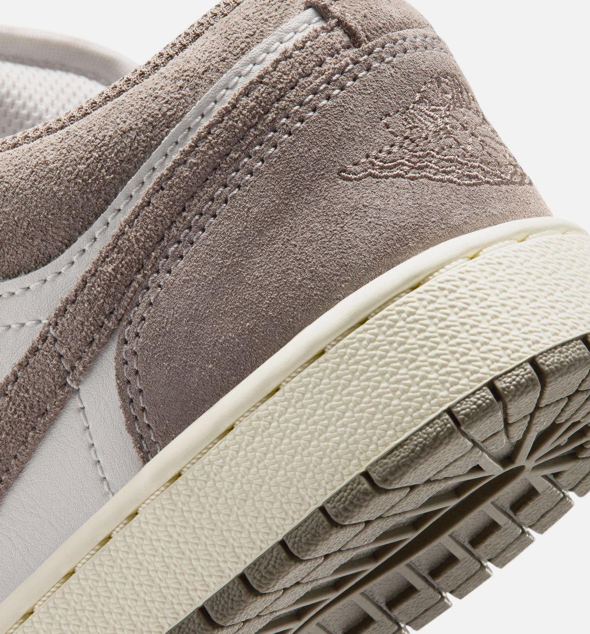 Air Jordan 1 Low Grade School Lifestyle Shoes | Olive Grey / Enigma Stone / Summit White