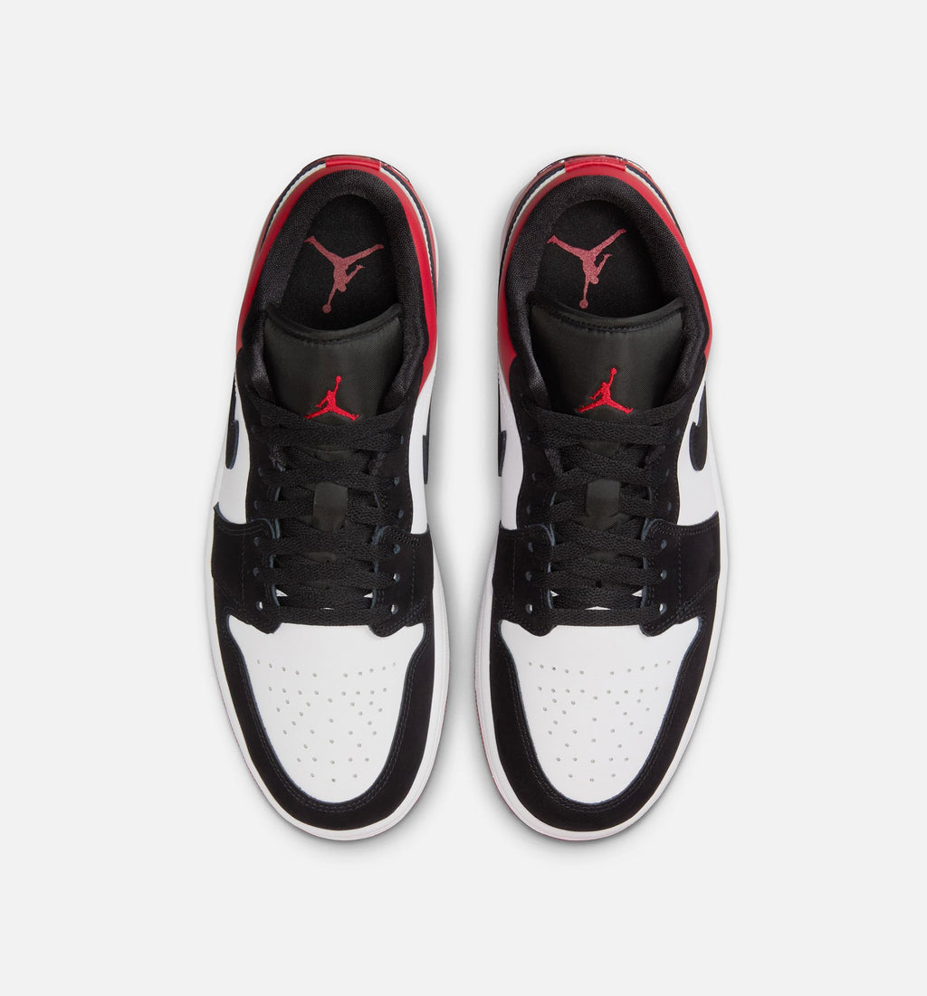 Air Jordan 1 Low SE Men's Shoes | White / Varsity Red / Black