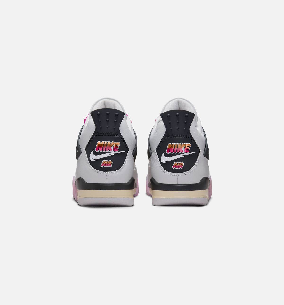 Air Jordan 4 Retro 'Comic' Men's Lifestyle Shoes | Off White / Fire Pink / Anthracite