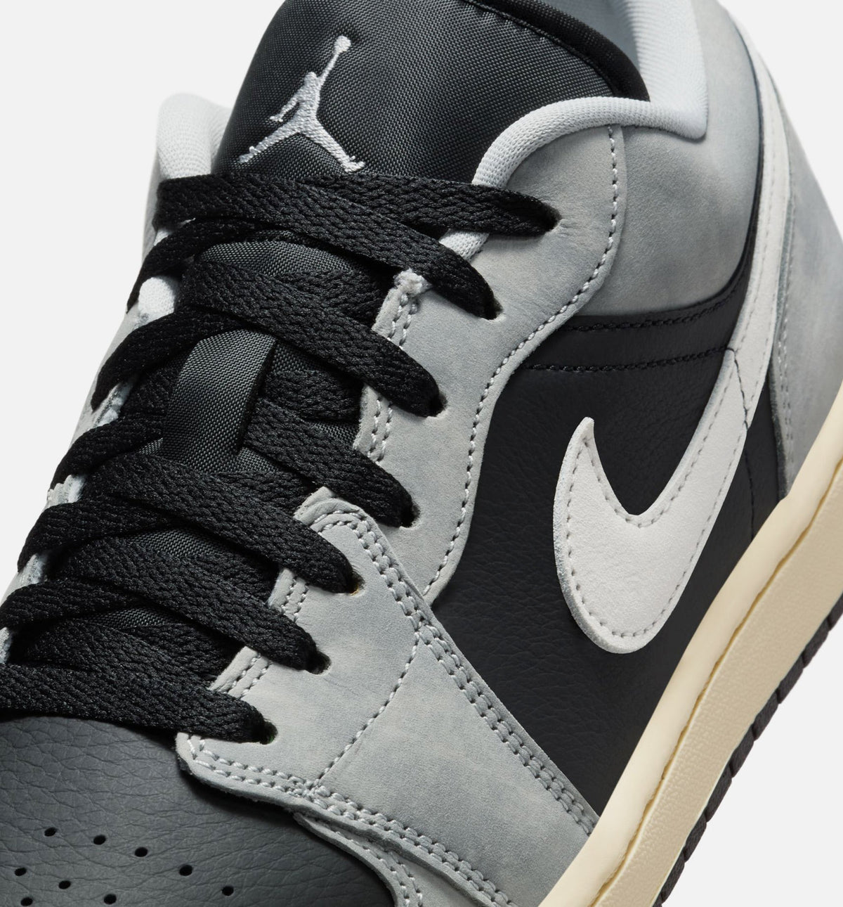 Air Jordan 1 Low SE Men's Shoes | Light Smoke Grey / White / Off Noir
