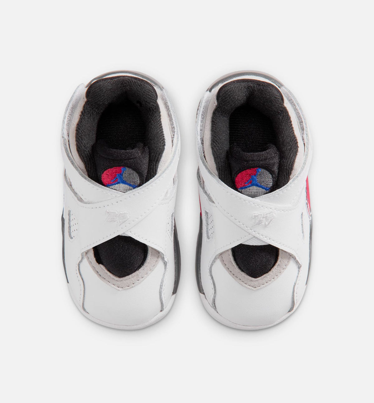 Air Jordan 8 Retro White and True Red Infant Toddler Lifestyle Shoes | White / Black / True Red