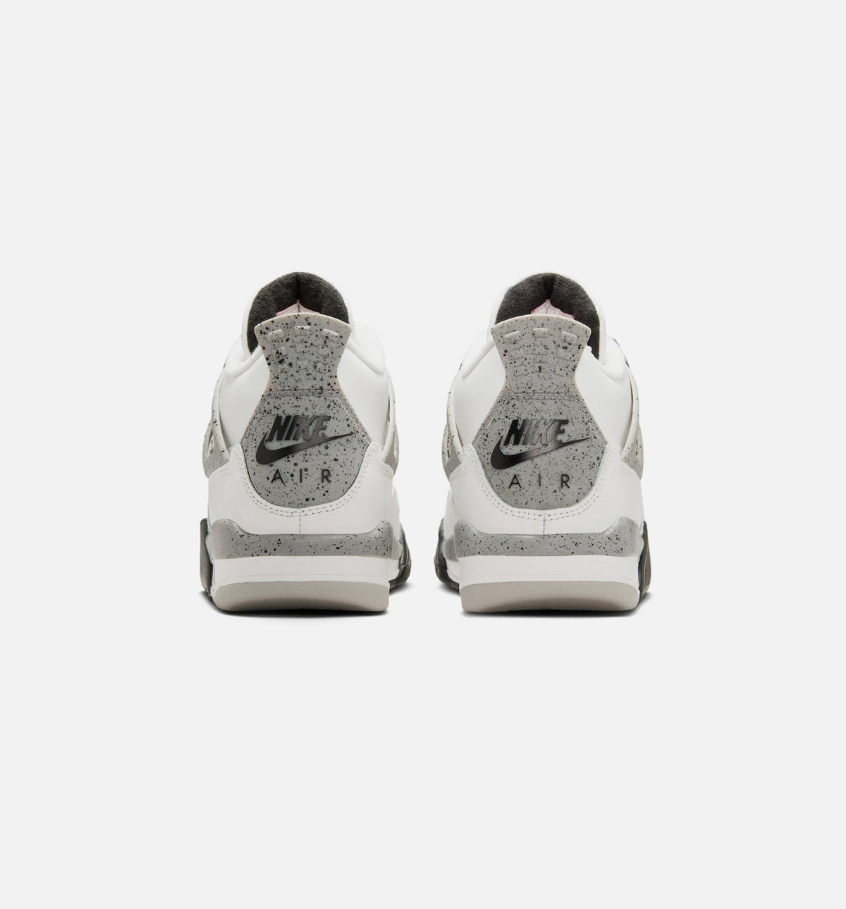 Air Jordan 4 Retro 'White Cement' Grade School Lifestyle Shoes | Summit White / Fire Red / Cement Grey / Black
