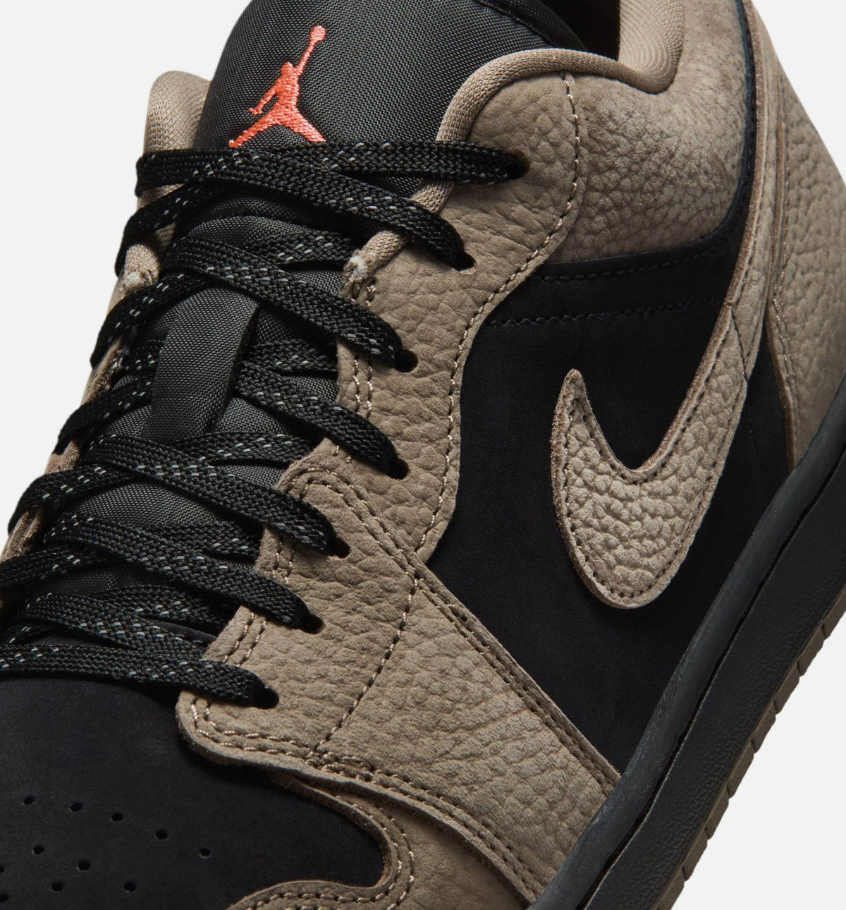 Air Jordan 1 Low SE Men's Shoes | Black / Olive Grey / Light Wild Mango