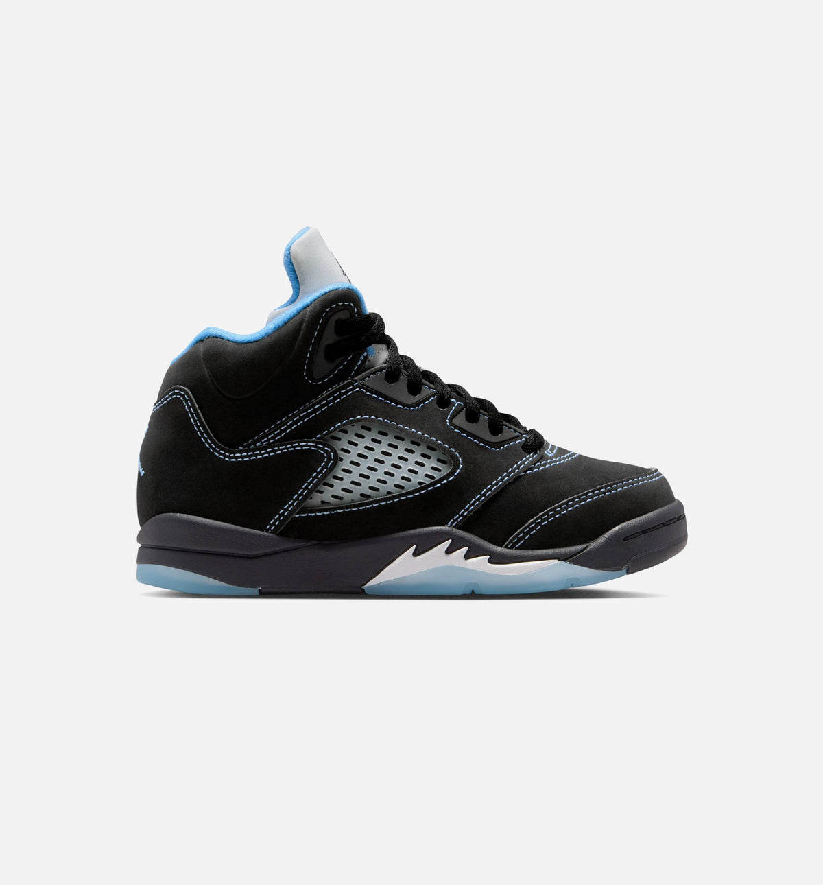 Air Jordan 5 Retro Black Carolina Preschool Lifestyle Shoes | Black / University Blue / White