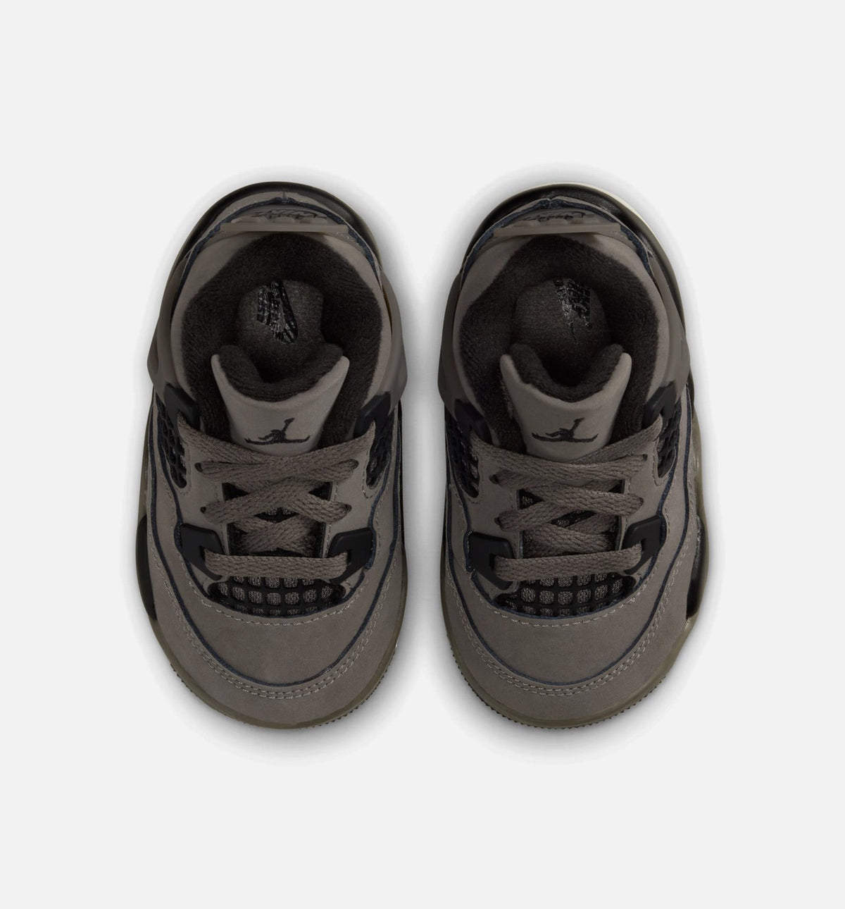 Air Jordan 4 Retro Infant Toddler Lifestyle Shoes | Cave Stone / Black / Moon Particle