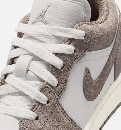 Air Jordan 1 Low Grade School Lifestyle Shoes | Olive Grey / Enigma Stone / Summit White