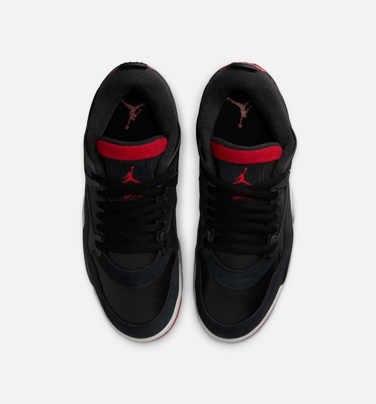 Air Jordan 4 RM Men's Lifestyle Shoes | Black / Wolf Grey / White / Varsity Red