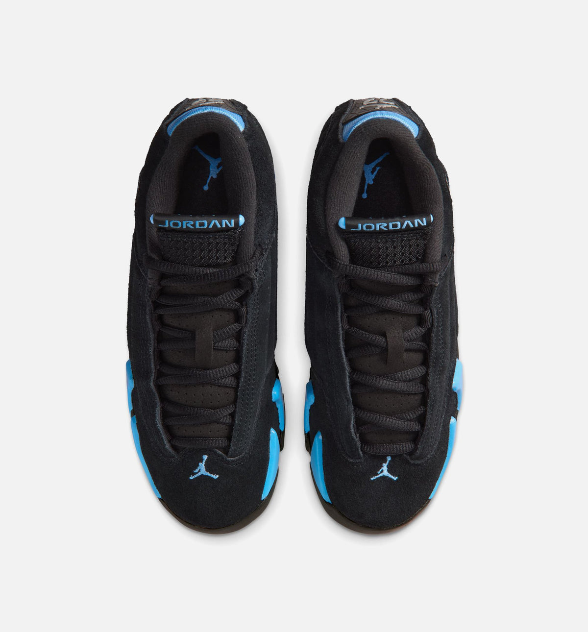 Air Jordan 14 Retro Black University Blue Grade School Lifestyle Shoes | Black / White / University Blue