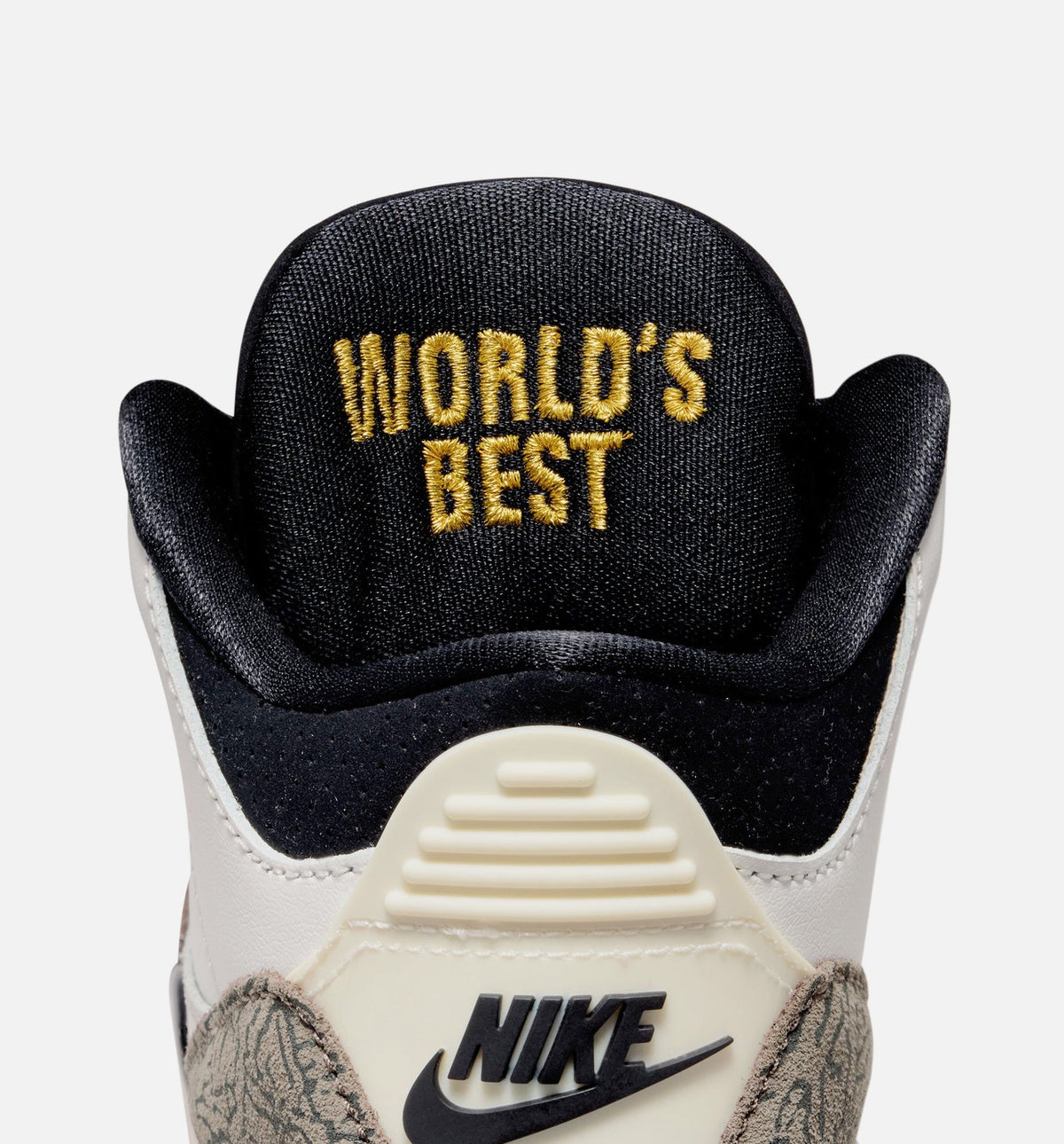 Air Jordan 3 Retro Sail and University Red Preschool Lifestyle Shoes | Sail / Black / University Red / Pale Ivory