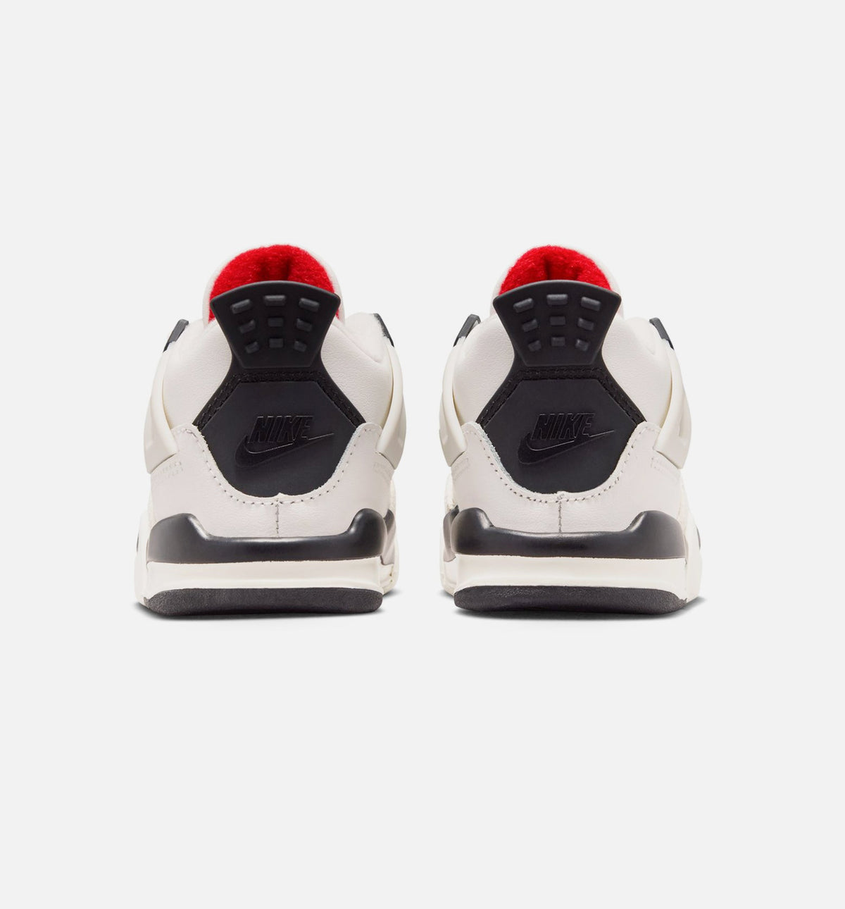 Air Jordan 4 Retro 'Flight Club' Infant Toddler Lifestyle Shoes | Sail / Black / University Red