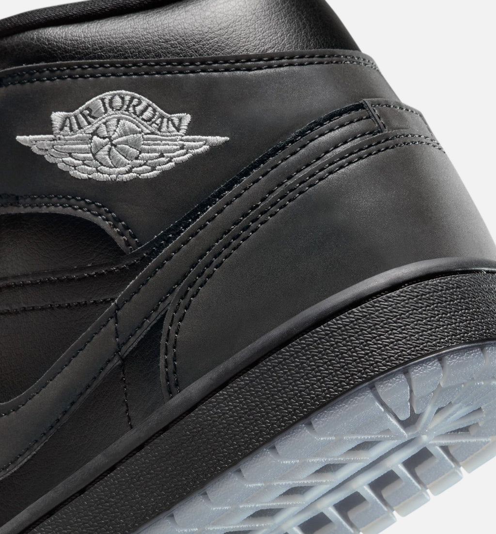 Air Jordan 1 Mid SE Men's Lifestyle Shoes | Black / Grey
