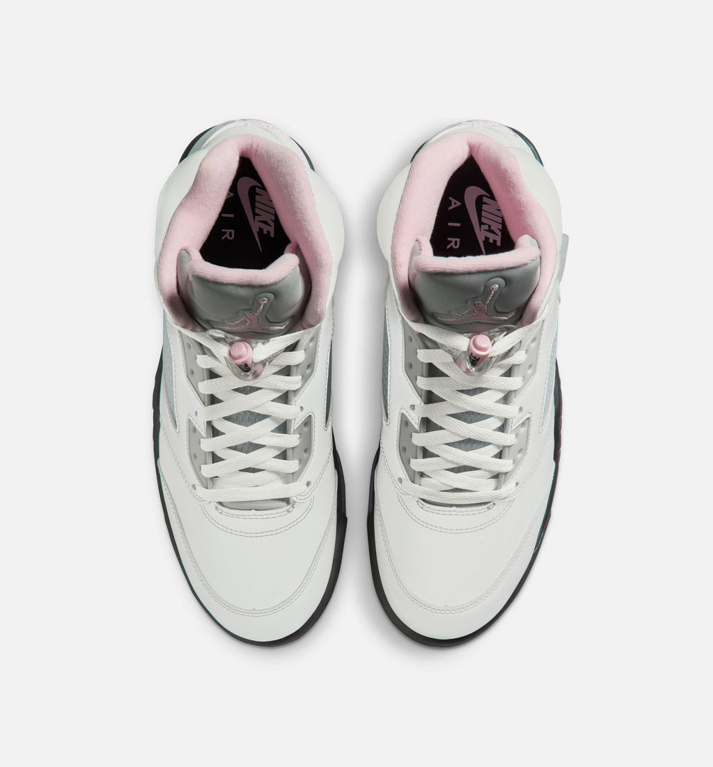 Air Jordan 5 Retro Medium Soft Pink Men's Lifestyle Shoes | White / Medium Soft Pink / Black