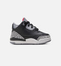 Air Jordan 3 Retro Infant & Toddler Lifestyle Shoes | Black Cement