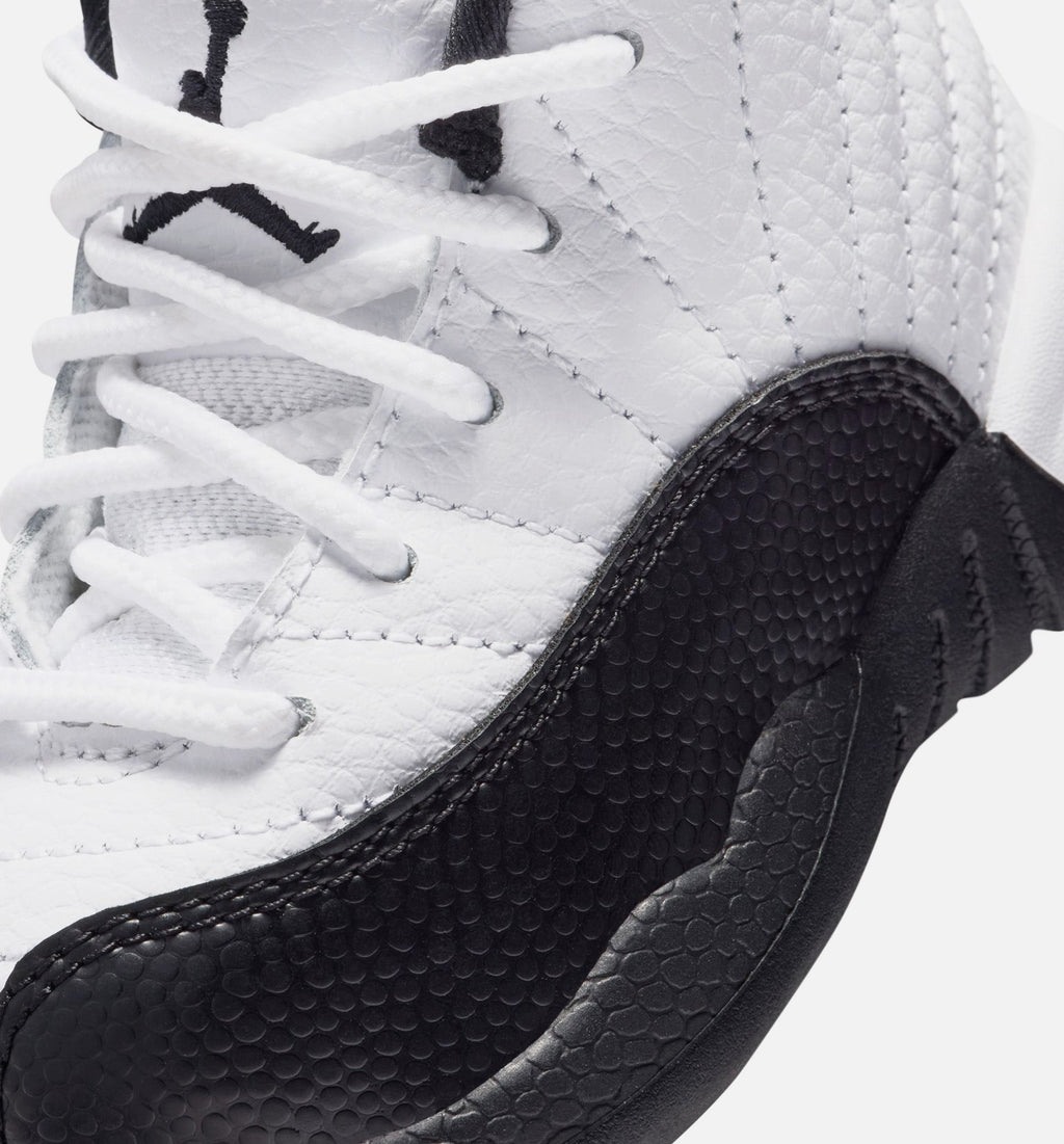Air Jordan 12 Retro Taxi Infant Toddler Lifestyle Shoes | White / Black / Taxi