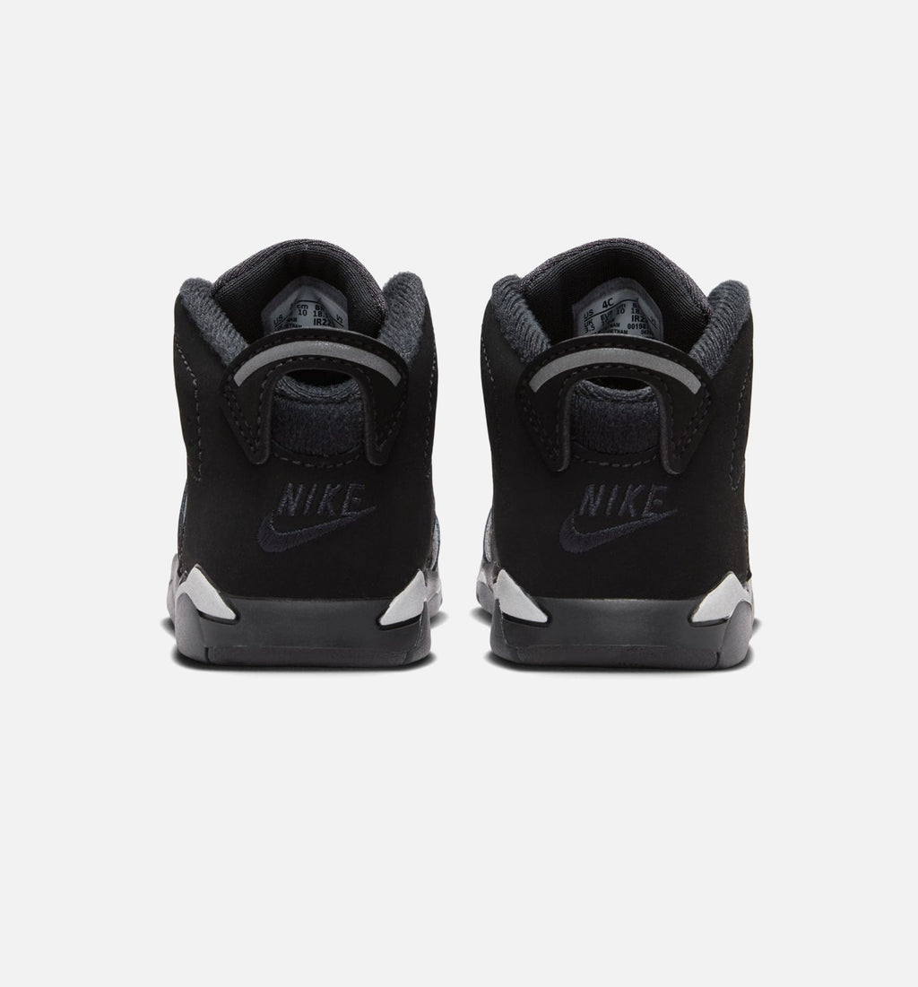 Air Jordan 6 Cap & Gown Infant Toddler Lifestyle Shoes | Black / Reflective Silver