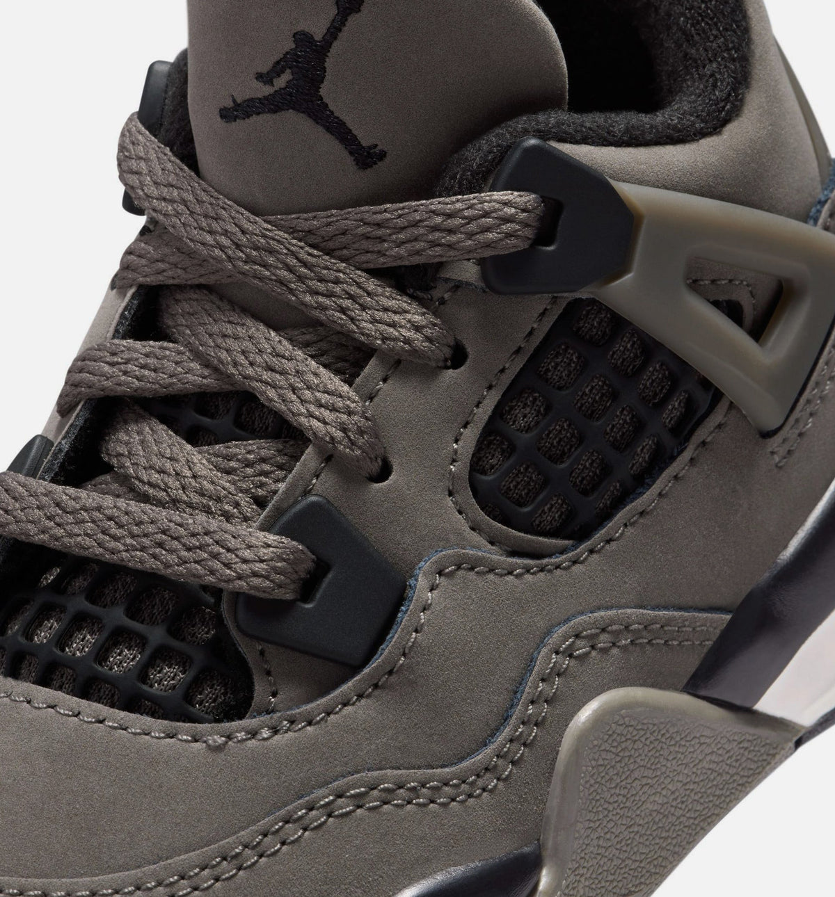 Air Jordan 4 Retro Infant Toddler Lifestyle Shoes | Cave Stone / Black / Moon Particle