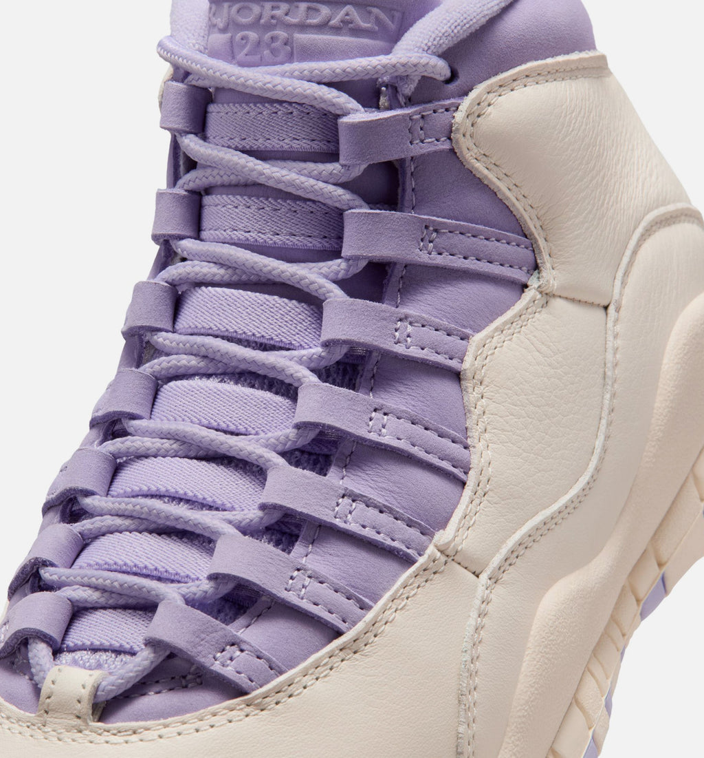 Air Jordan 10 Retro Hydrangea Women's Lifestyle Shoes | Chalk / Hydrangea / Wild Grape